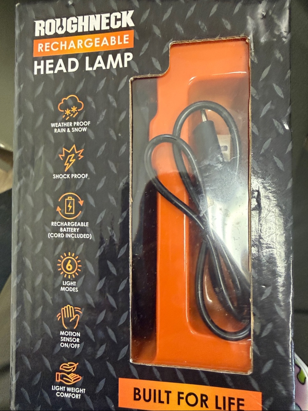 Rechargeable Head Lamp — By Roughneck